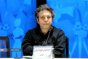 خشایار موحدیان تدوینگر در نشست خبری فیلم سینمایی صیاد