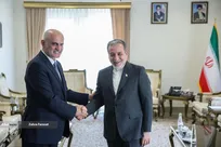 دیدار معاون پارلمان لبنان با وزیر امور خارجه ایران در حاشیه کنفرانس بین‌المللی