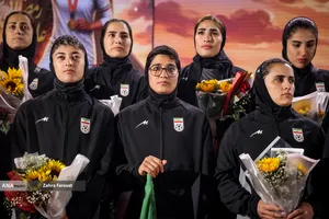 مراسم استقبال از تیم ملی فوتبال زنان
