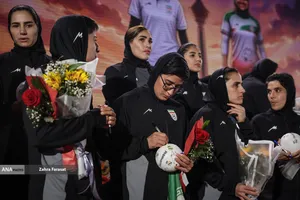 مراسم استقبال از تیم ملی فوتبال زنان