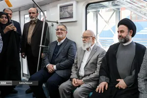 آیین بهره برداری از 2 رام قطار مترو ملی