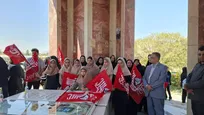 تجدیدمیثاق دانشگاهیان با آرمان‌های شهدا؛ از اجرای سرودِ «یاوران ولایت» تا ادای احترام به مقام شهدای امنیت