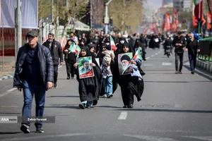 تشییع پیکر شهیدان لاریجانی، سلیمانی و شهدای ناو دنا
