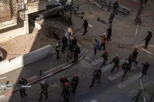 اصابت موشک &zwnj;های بارشی ایران در تلاویو