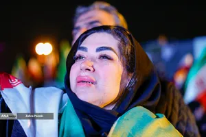 مراسم عزاداری در سوگ رهبر شهید انقلاب - میدان انقلاب تهران
