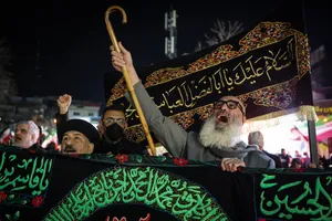 مراسم عزاداری در سوگ رهبر شهید انقلاب - میدان تجریش