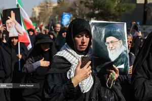 راهپیمایی مردم تهران در محکومیت حملات آمریکایی - صهیونیستی