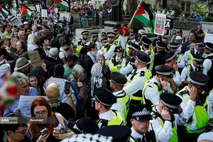 دستگیری طرفداران فلسطین در لندن