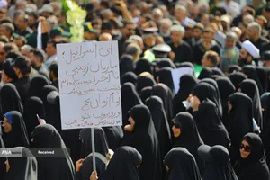 تشییع پیکر سردار شهید امیر علی حاجی زاده و و سردار محمود باقری فرمانده موشکی این نیرو