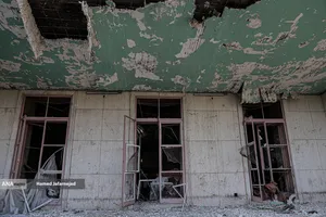 بازدید دکتر بیژن رنجبر رئیس دانشگاه آزاد اسلامی، پس از حمله هوایی آمریکا و رژیم صهیونیستی به سفارت سابق آمریکا(لانه جاسوسی) 