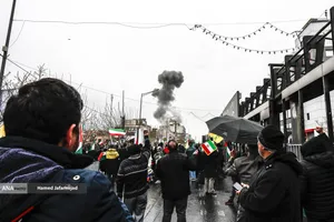بمباران جنگنده های رژیم صهیونیستی - آمریکایی در راهپیمایی روز قدس تهران 1404