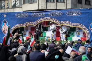 تشییع پیکر شهیدان لاریجانی، سلیمانی و شهدای ناو دنا
