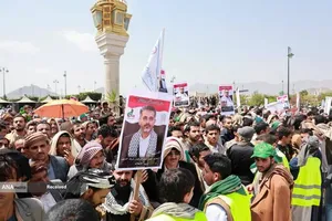 تشییع پیکر شهدای حملات رژیم صهیونیستی به یمن