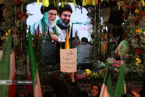 اجتماع مردمی در حمایت از رزمندگان اسلام و وداع با سردار شهید خادمی