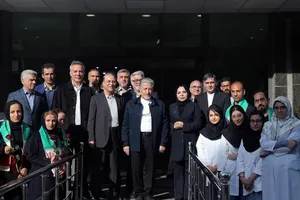 مراسم روز پرستار در بیمارستان حضرت امیرالمومنین(ع) با حضور رییس دانشگاه آزاد اسلامی