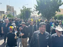 حضور وزیر صمت در تشییع پیکر شهدای اقتدار