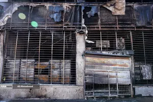 تخریب و آتش سوزی اموال عمومی در تهران