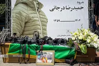 مراسم تشییع پیکر عکاس خبری مرحوم «حمیدرضا درجاتی»