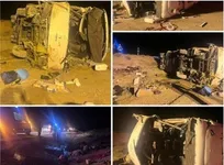 سقوط مرگبار اتوبوس در محور نطنز ـ اصفهان؛ ۱۳ جان باخته و ۱۱ زخمی تا این لحظه/ تعداد فوتی‌ها قطعاً بیش از این تعداد است