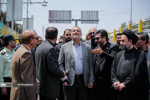 علیرضا زاکانی شهردار تهران در آیین بهره&zwnj;برداری از چهار پروژه راهگشای عمرانی در پایتخت