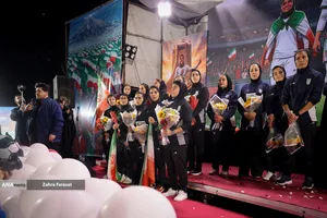 مراسم استقبال از تیم ملی فوتبال زنان