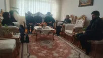 دیدار مسئولان دانشگاه آزاد ابهر با خانواده شهید فیروزی