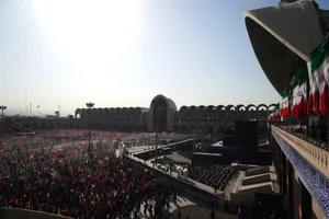 مراسم اقامه نماز بر پیکر امام شهید امت