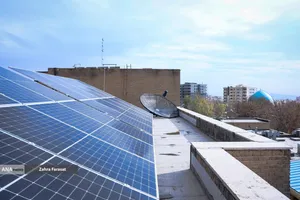 آیین افتتاح نیروگاه خورشیدی