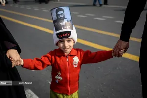 تشییع پیکر شهیدان لاریجانی، سلیمانی و شهدای ناو دنا
