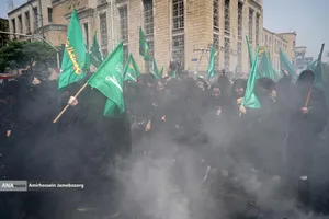 خیمه سوزان ظهر عاشورا - چهارراه گلوبندک تهران