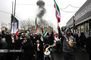 بمباران جنگنده های رژیم صهیونیستی - آمریکایی در راهپیمایی روز قدس تهران