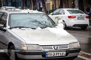 بارش برف زمستانی در تهران 