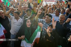 تجمع مردمی علیه جنایات آمریکا و رژیم صهیونی - تهران