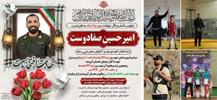 شهادت کشتی گیر همدانی در حملات دشمن آمریکایی- صهیونیستی
