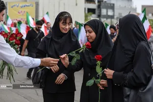 آیین استقبال از دانشجویان در دانشگاه آزاد اسلامی 