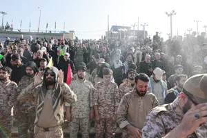 مراسم اقامه نماز بر پیکر امام شهید امت