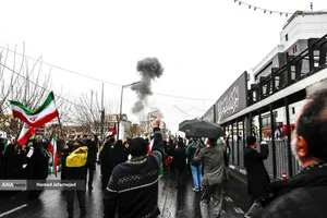 بمباران جنگنده های رژیم صهیونیستی - آمریکایی در راهپیمایی روز قدس تهران 1404