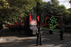 عزاداری هیئت&zwnj;های دانشجویی به مناسبت اربعین حسینی در جوار محل شهادت رهبر شهید انقلاب