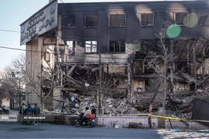 تخریب و آتش سوزی اموال عمومی در تهران