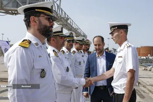 ورود شناور نیروی دریایی روسیه به رزمایش مرکب امداد و نجات دریای خزر ۲۰۲۵