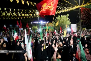 اجتماع مردم ساری در شب عید غدیر