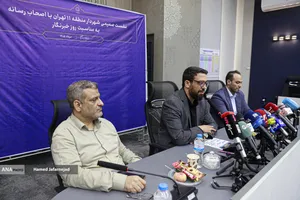 نشست خبری مهدی قمی شهردار منطقه 11 تهران