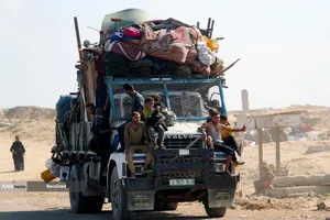 مردم آواره شهر غزه