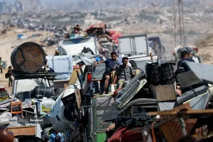 مردم آواره شهر غزه