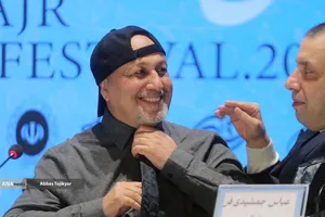 عباس جمشیدی&zwnj;فر و رضا عطاران در نشست خبری فیلم سینمایی &laquo;صددام&raquo;