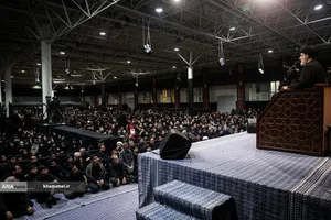  اولین شب مراسم عزاداری ماه محرم در جوار محل عروج ملکوتی قائد شهید انقلاب اسلامی حضرت آیت الله العظمی شهید سید علی خامنه ای