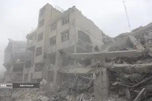 آثار تجاوز هوایی آمریکایی _ صهیونیستی به اماکن مسکونی