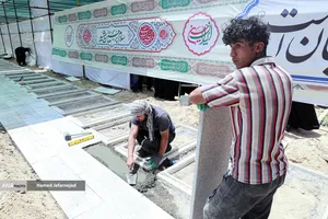 تشییع و خاکسپاری شهدای حملات رژیم صهیونیستی در قطعه42 بهشت زهرا(س)