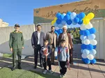 تکریم فرزندان شهدا در مراسم آغاز سال تحصیلی مدرسه سما با حضور رئیس واحد تهران شرق