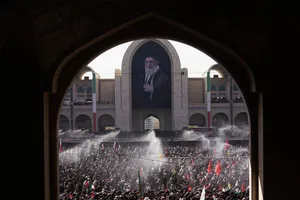 مراسم اقامه نماز بر پیکر امام شهید امت